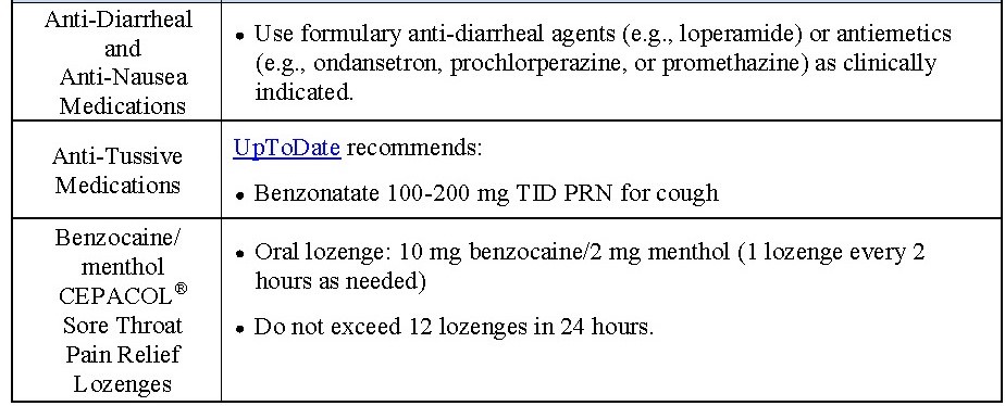 Outpatient Treatment for COVID-19 Table. Based on the CCHCS Public Health Branch Literature Review 03/25/2021. Please click on the image to open PDF for full table details.